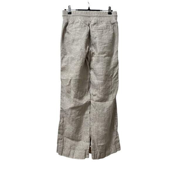 Quince Womens 100% European Linen Wide Leg Pants Size XS Neutral Beachy Travel - Picture 2 of 7